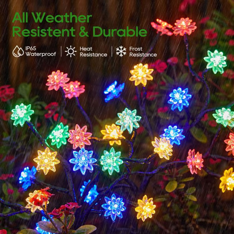 Solar-Powered Weather Resistant Garden LED Light Set - vimin