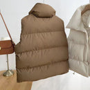 Women's Quilted Puffer Vest with Pockets - vimin