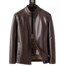 Men's Warm Plush Lining Leather Jacket Coat - Gift for Him!