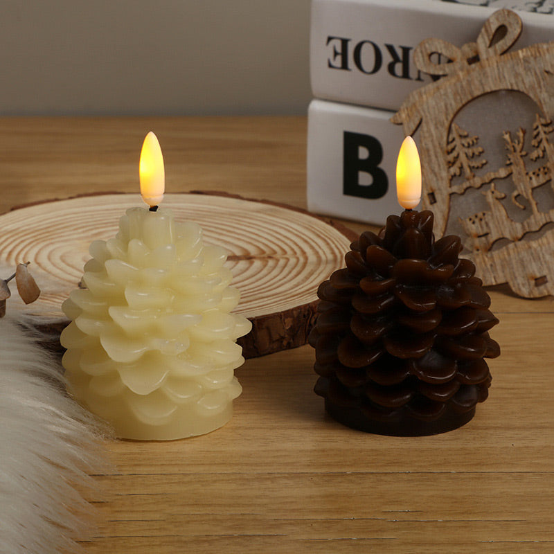 🎄Last Day BUY 1 GET 1 FREE🎁Flameless LED Pine Cone Candles for Holiday Decor