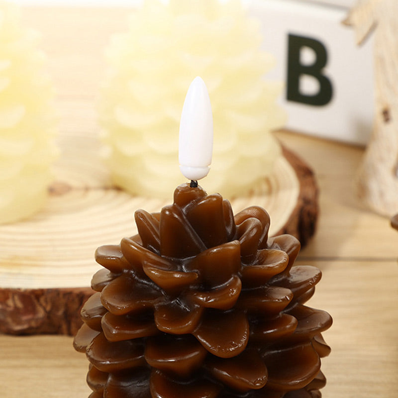 🎄Last Day BUY 1 GET 1 FREE🎁Flameless LED Pine Cone Candles for Holiday Decor