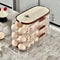 Clear Kitchen Egg Organizer for Refrigerator Side Door