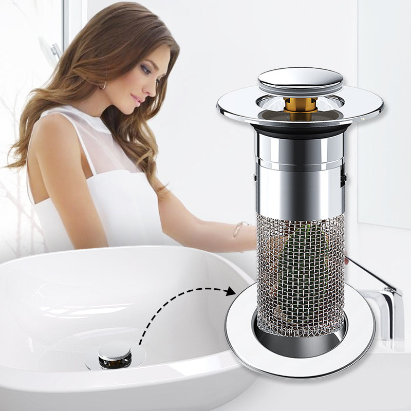 💥2025 Hot Sale 49% OFF💥Universal Pop-up Sink Drain Filter