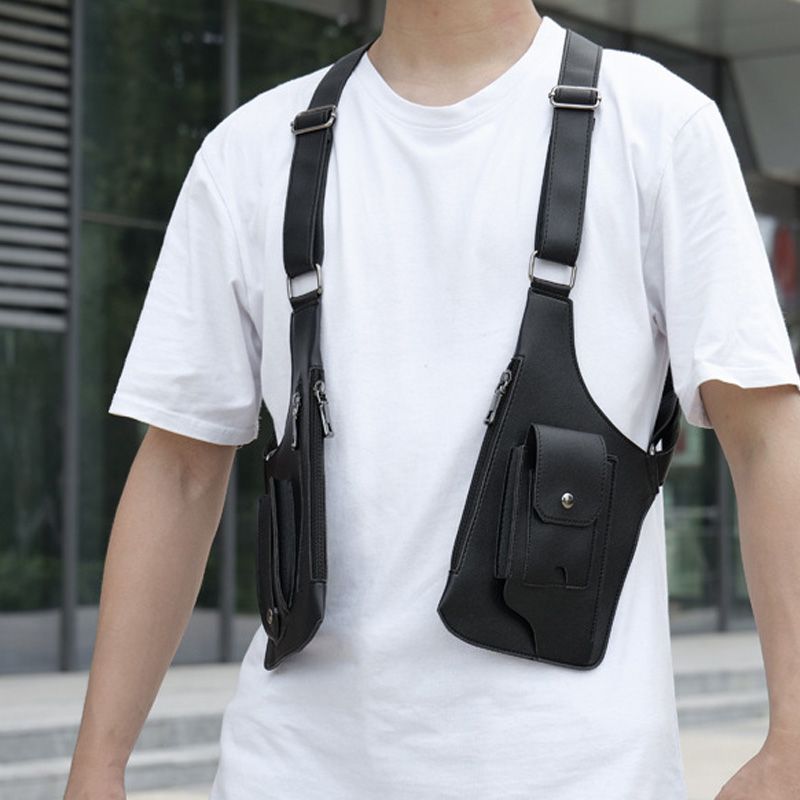 New Year Hot Sale 50% OFF🎒Men's Anti-Theft Multi-Pocket Double-shoulder Tactical Bag