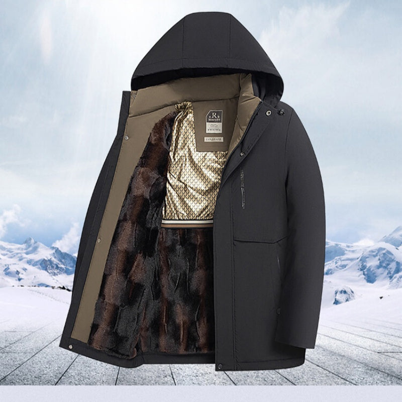 💥Christmas Special Offer💥Men's Winter Thermal Thick Hooded Parka Coat