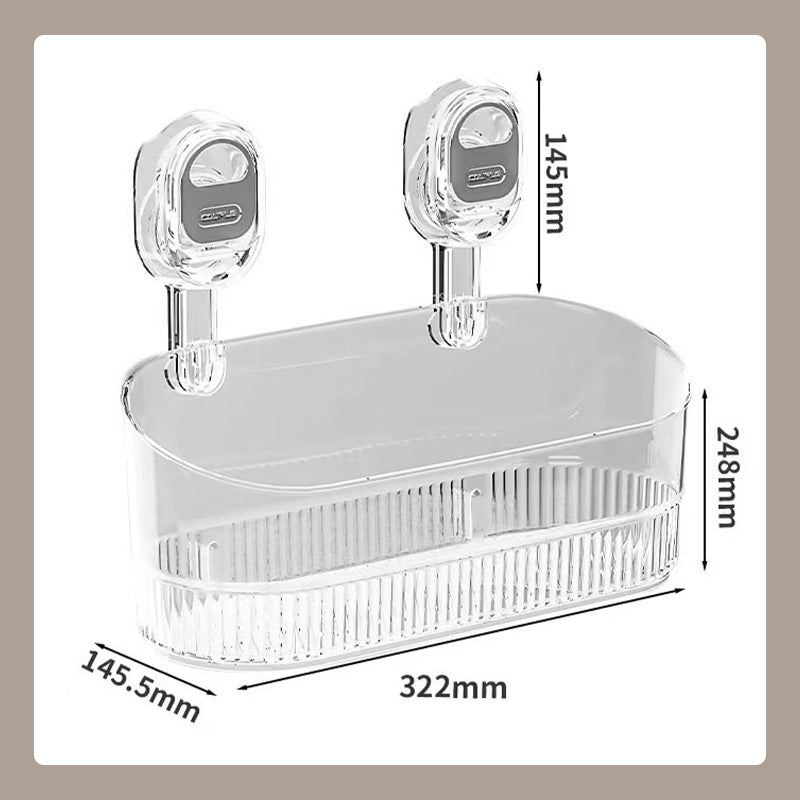 Suction Cup Storage Rack with Drain Hole - vimin