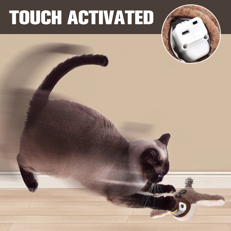 💥Hot Sale 49% OFF ONLY TODAY😻Rechargeable Touch Activated Cat Toys with Realistic Sounds Effects🐦 - vimin