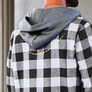 🔥New Year Sale🔥Men's Versatile Hooded Plaid Flannel Shirt