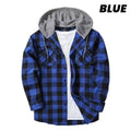 🔥New Year Sale🔥Men's Versatile Hooded Plaid Flannel Shirt