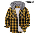 🔥New Year Sale🔥Men's Versatile Hooded Plaid Flannel Shirt