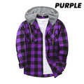 🔥New Year Sale🔥Men's Versatile Hooded Plaid Flannel Shirt