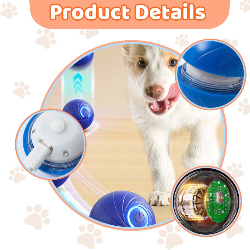 🎯Hot Sale 49% OFF Today🔥Rechargeable Pet Interactive Motion Ball with Lights - vimin