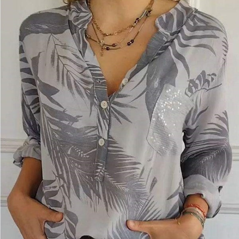 💕Hot Sale 49% OFF💕Women's Fashion V-Neck Printed Top